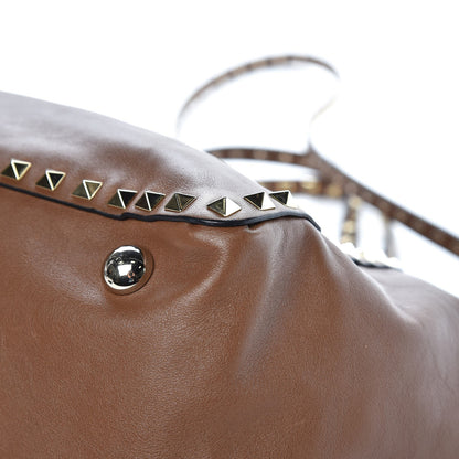 Valentino Garavani Vitello Medium Rockstud Tote Dark Noisette 12 of 12