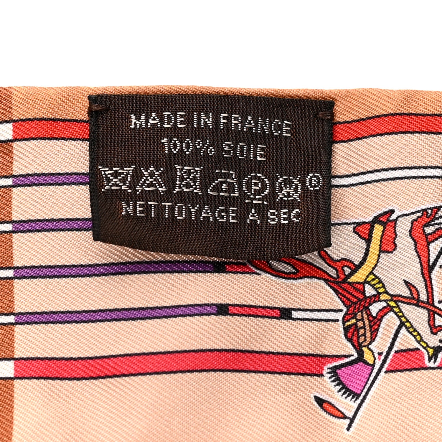 Hermes Silk Pani La Shar Pawnee Twilly Beige Rouille Rouge 4 of 4