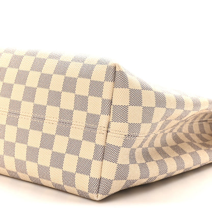 Louis Vuitton Damier Azur Graceful MM Rose Ballerine 9 of 9