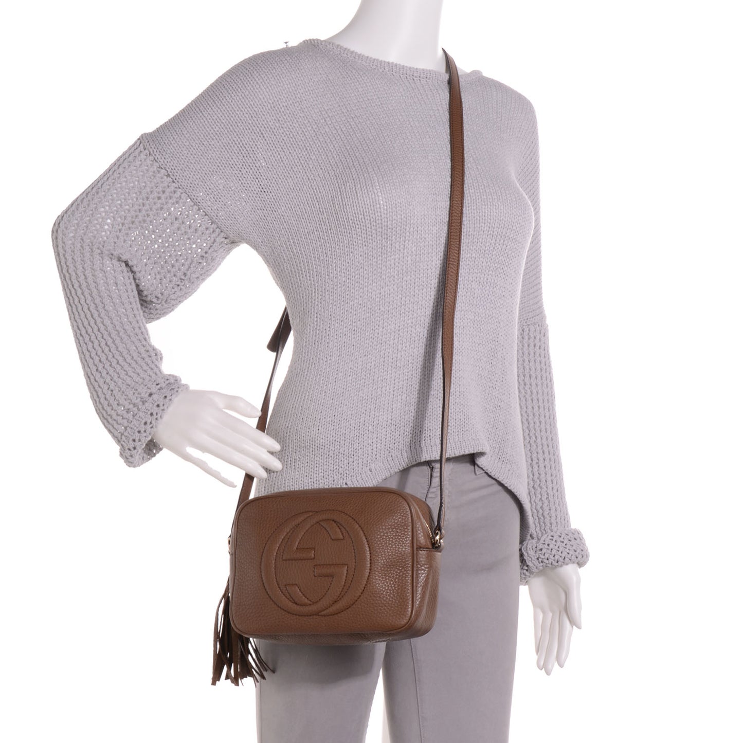 Cellarius Calfskin Small Soho Disco Bag Acero