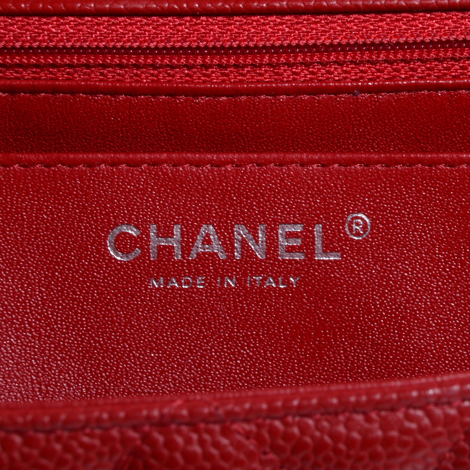 Chanel Caviar Maxi Single Flap Red 6 of 7