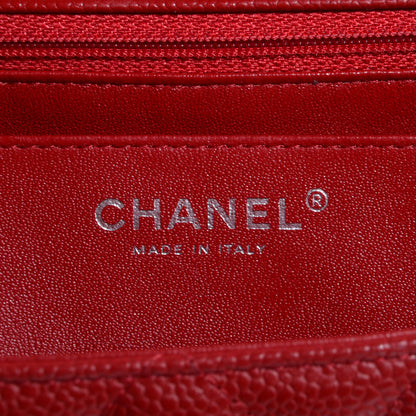 Chanel Caviar Maxi Single Flap Red 6 of 7