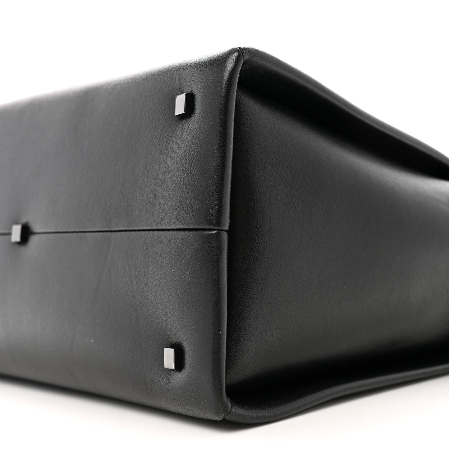 Nappa Monochrome Medium One Stud Handbag Black