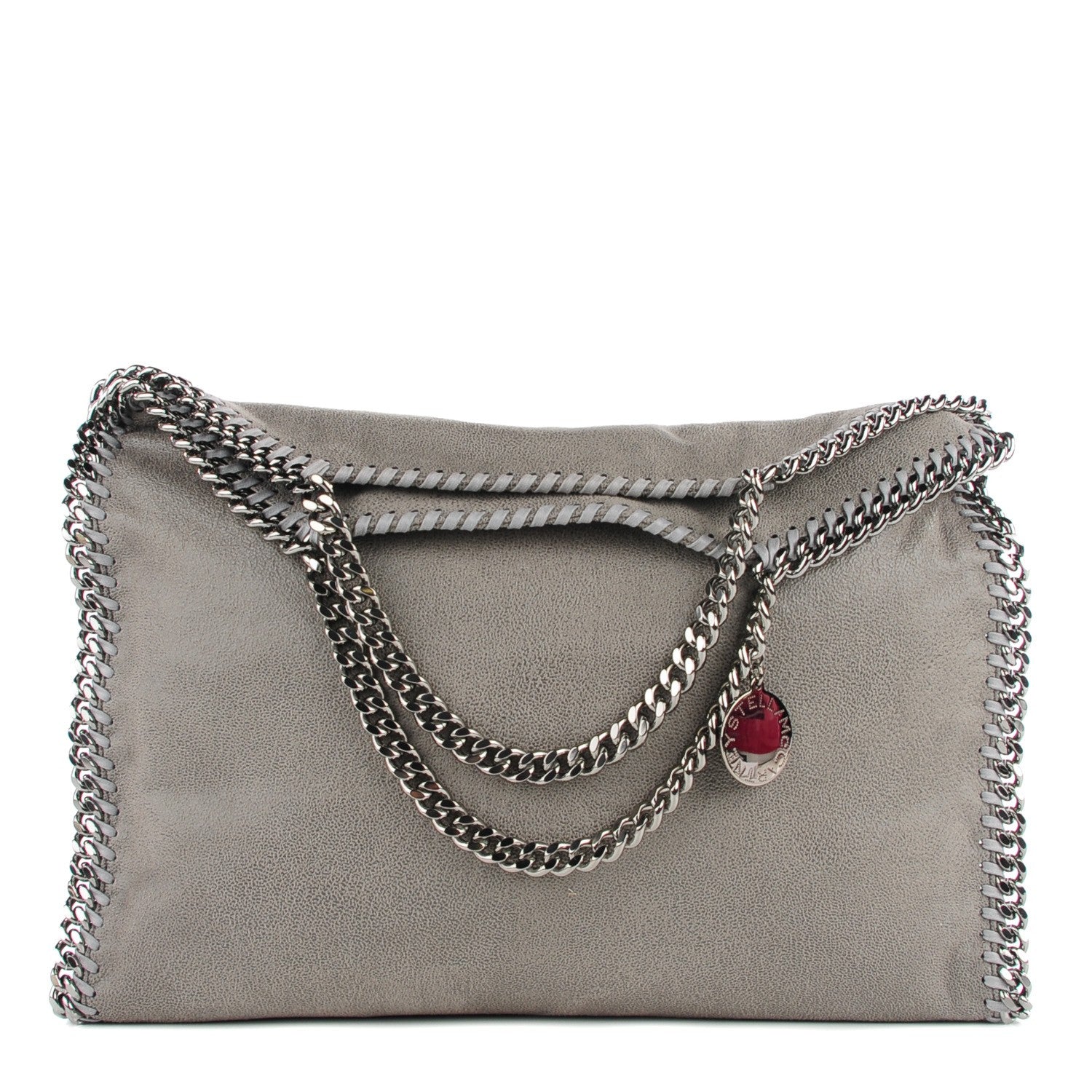 Stella McCartney Shaggy Deer Falabella Fold Over Tote Grey 1 of 8