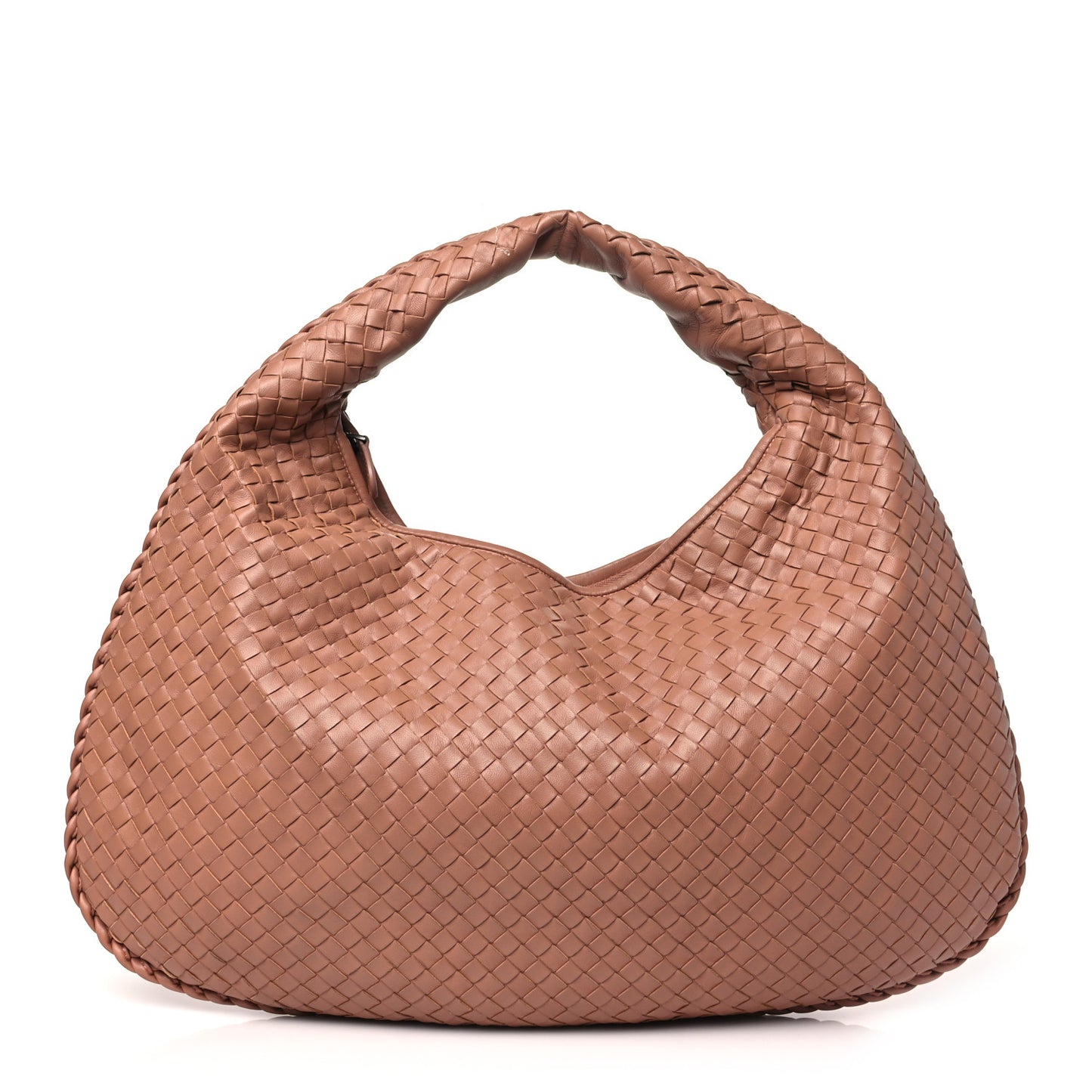Nappa Intrecciato Medium Veneta Hobo Deco Rose