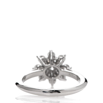 Tiffany Platinum Diamond Flower Ring 50 5.5 3 of 6