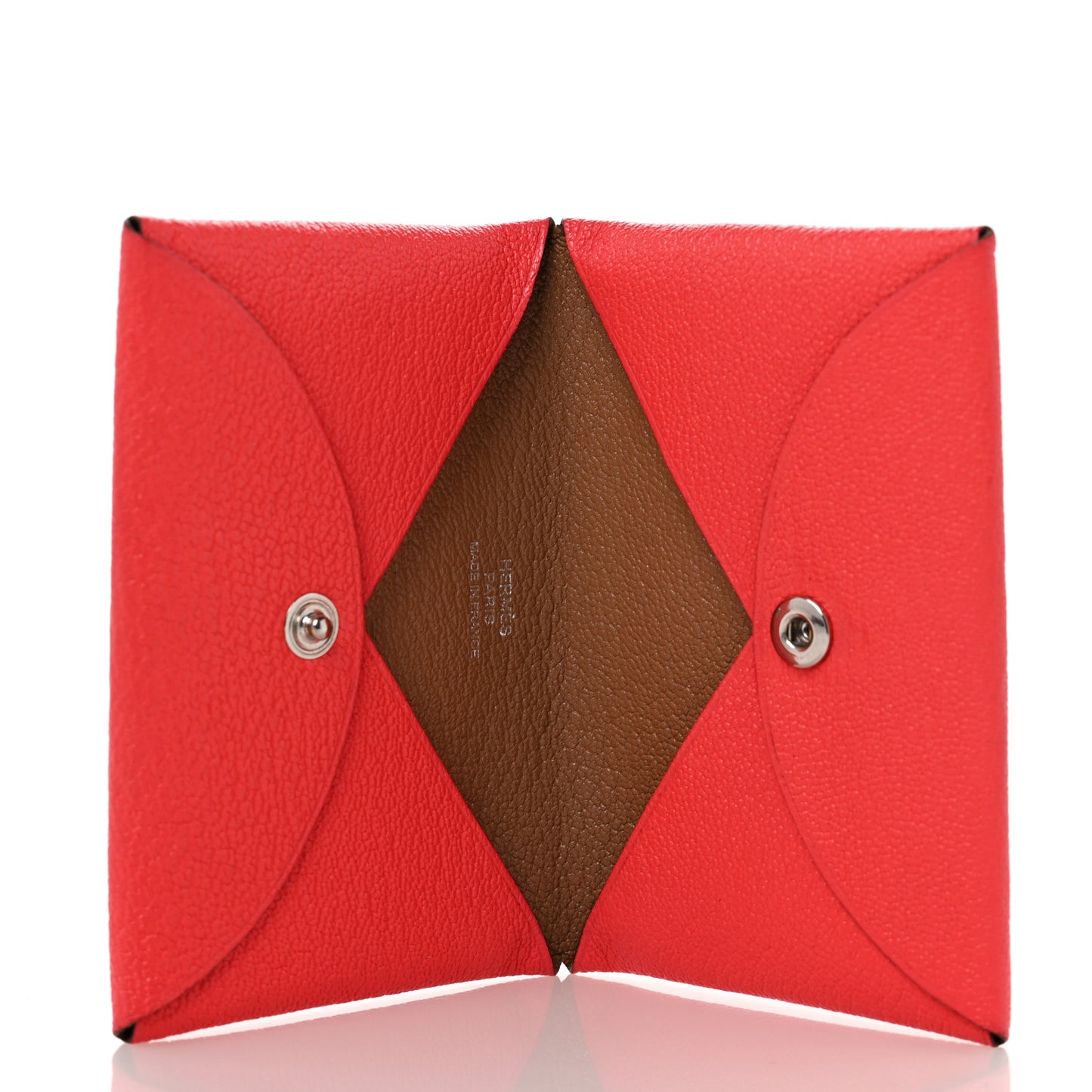 Chevre Mysore Verso Calvi Card Case Rose Texas Quebracho