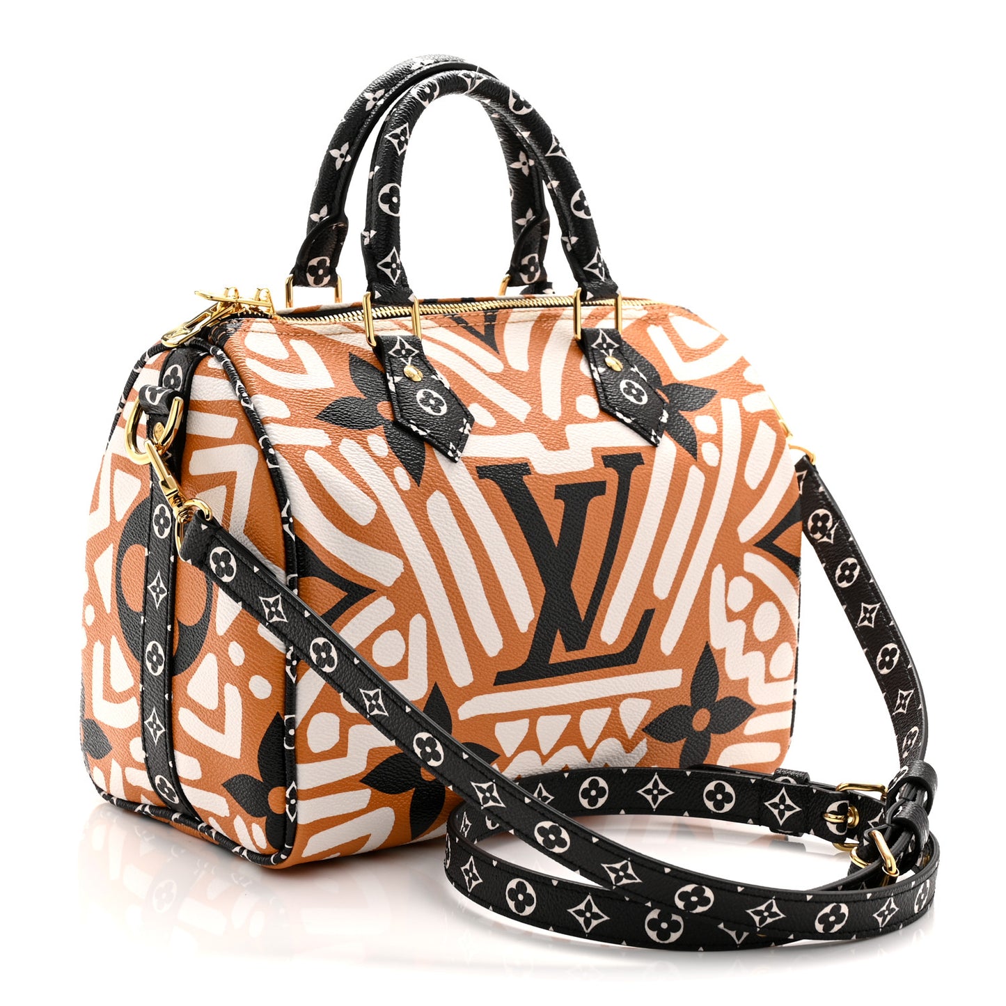 Monogram Giant Crafty Speedy Bandouliere 25 Creme Caramel