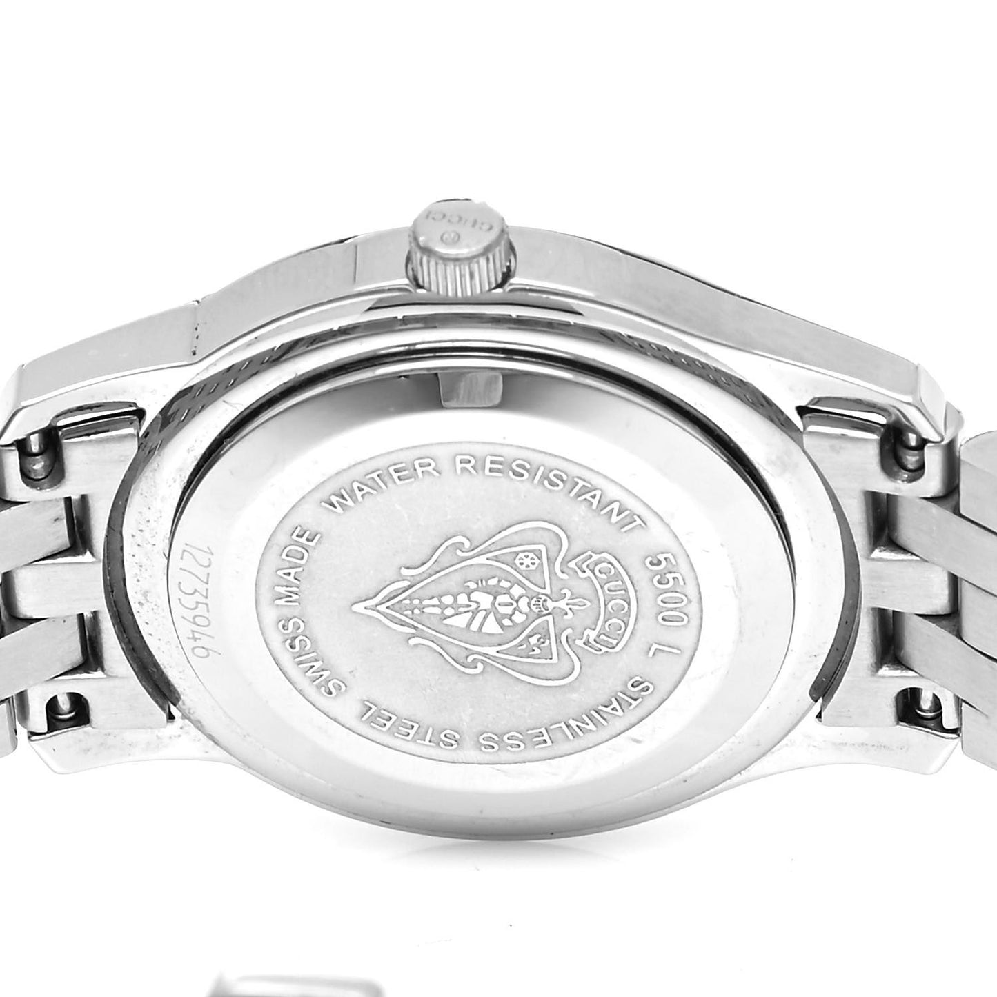 Stainless Steel Diamond 27mm 5500L Quartz Watch Brown