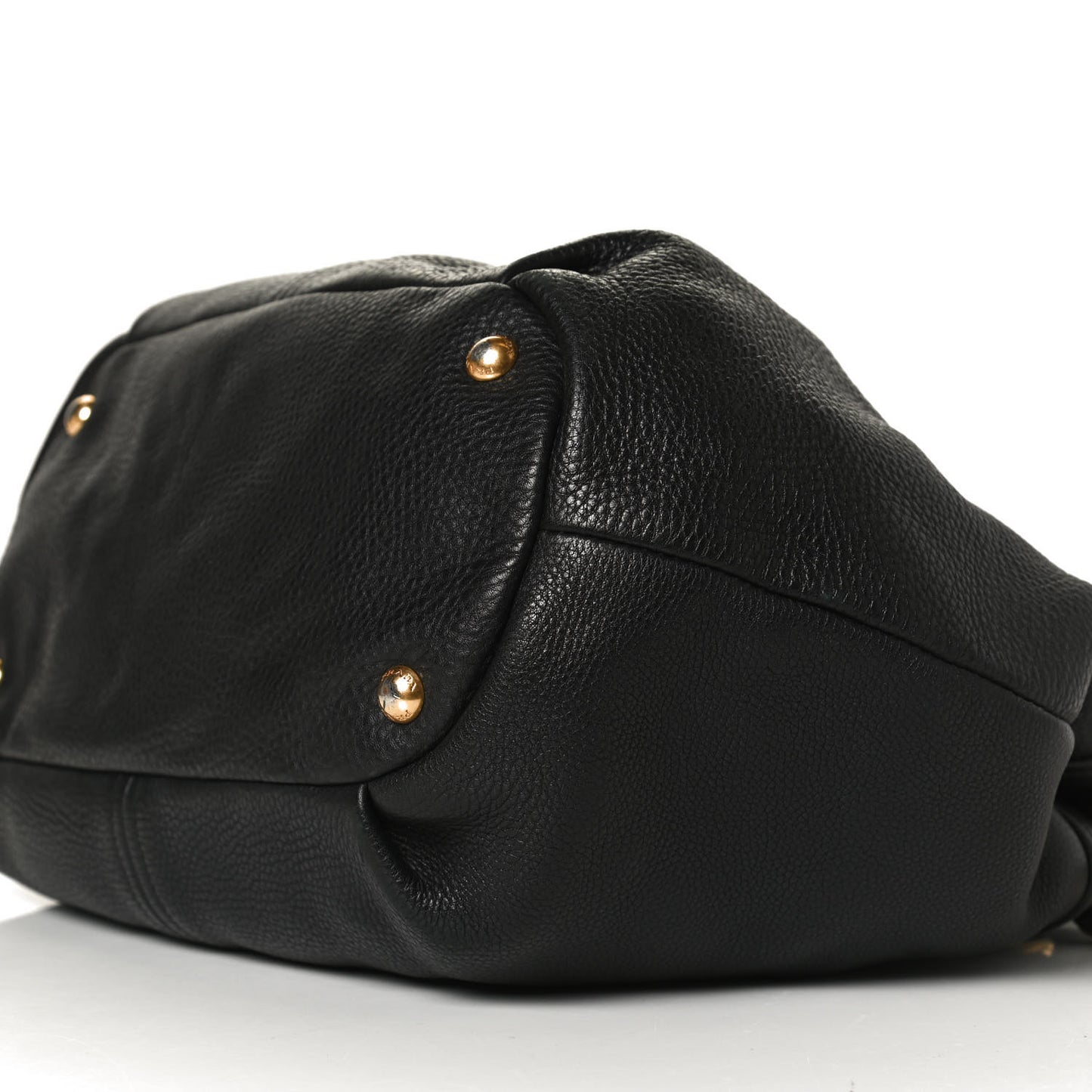 Vitello Daino Top Handle Tote Black