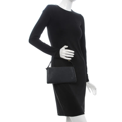 Louis Vuitton Epi Pochette Accessories 24 Black 2 of 7