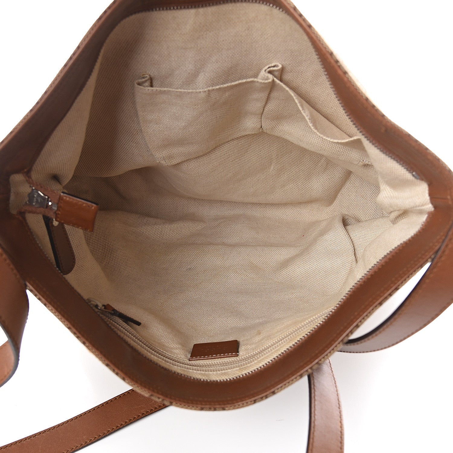 Gucci Monogram Large Flat Messenger Bag Brown 4 of 8