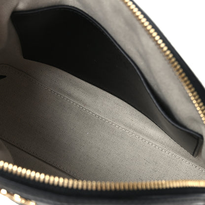 Gucci Calfskin GG Matelasse Small Dome Shoulder Bag Black Natural 5 of 8