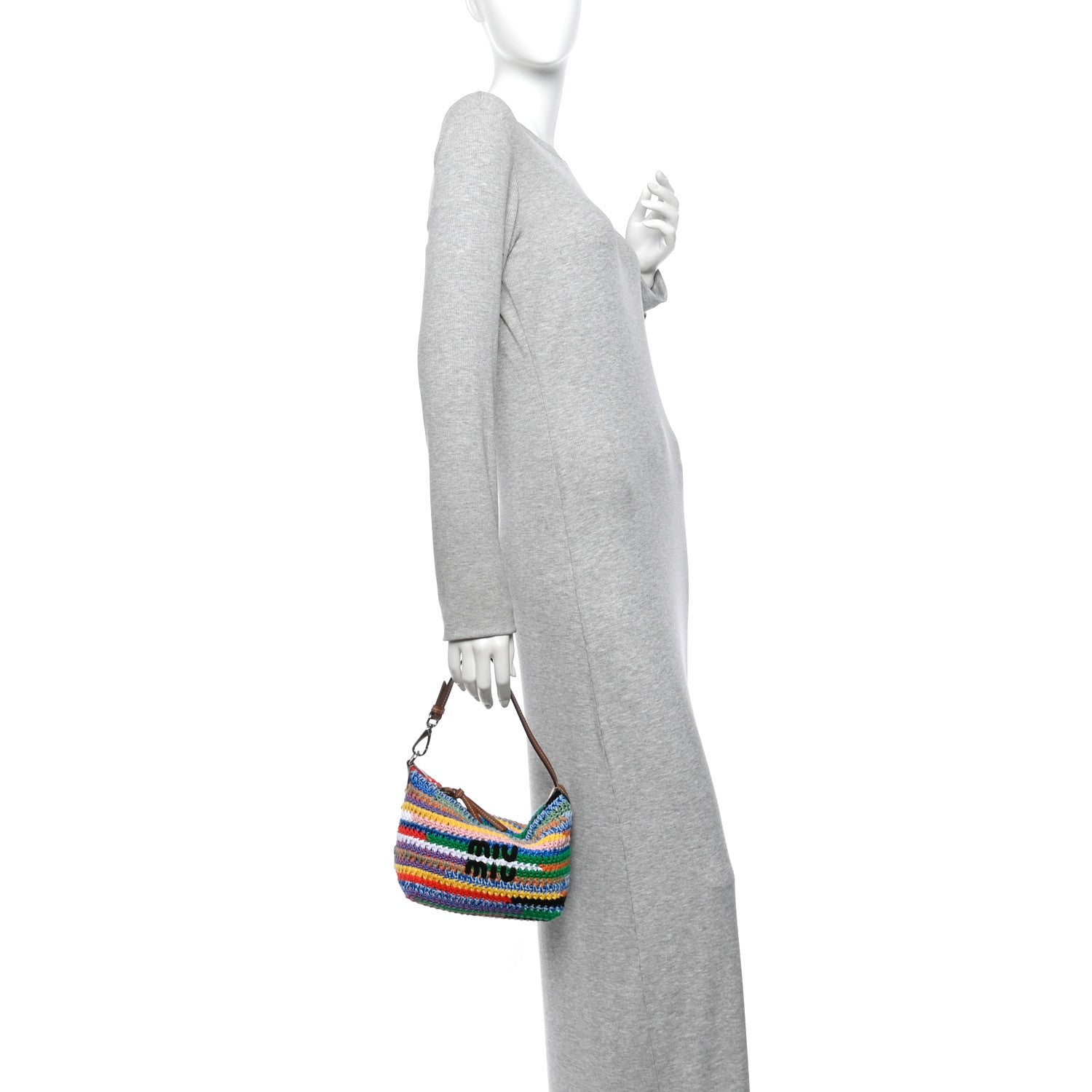 Miu Miu Fabric Crochet Pouch Multicolor 2 of 11
