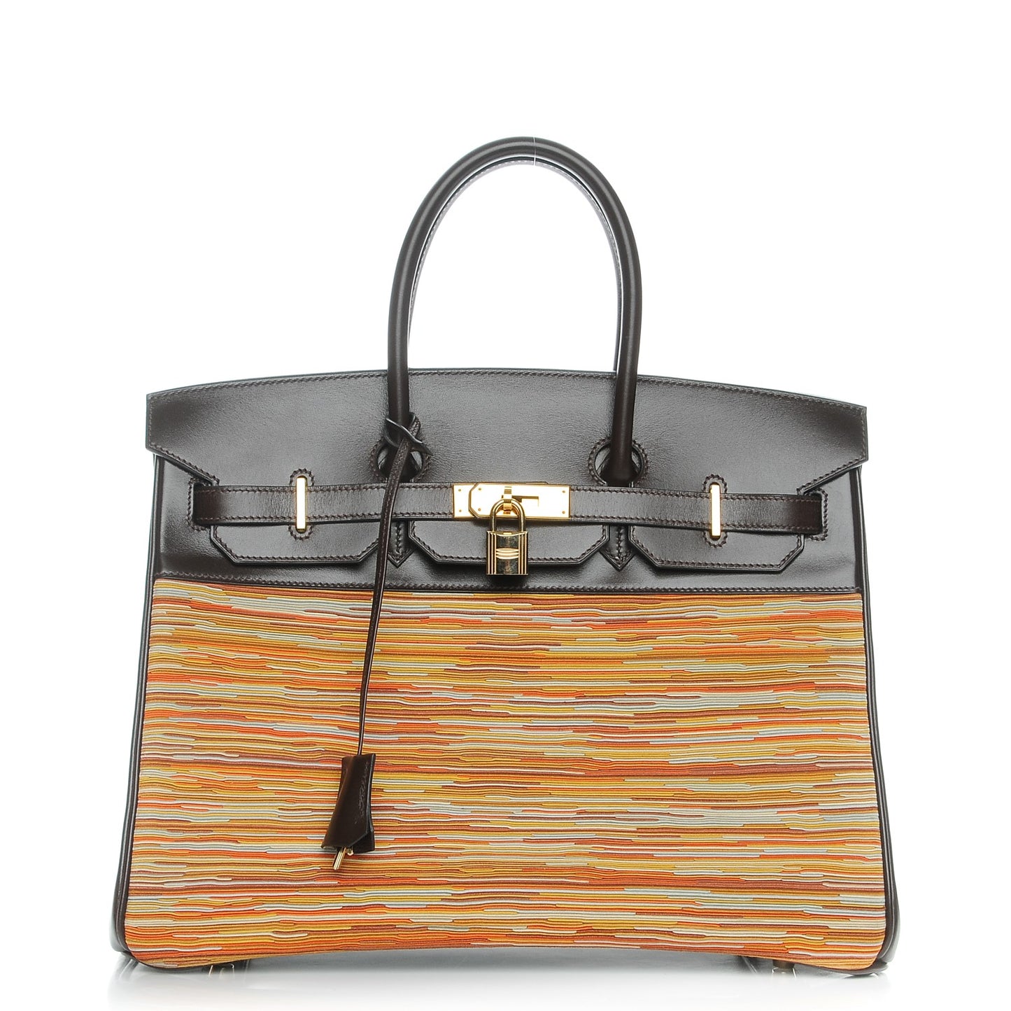Box Vibrato Birkin 35 Chocolate