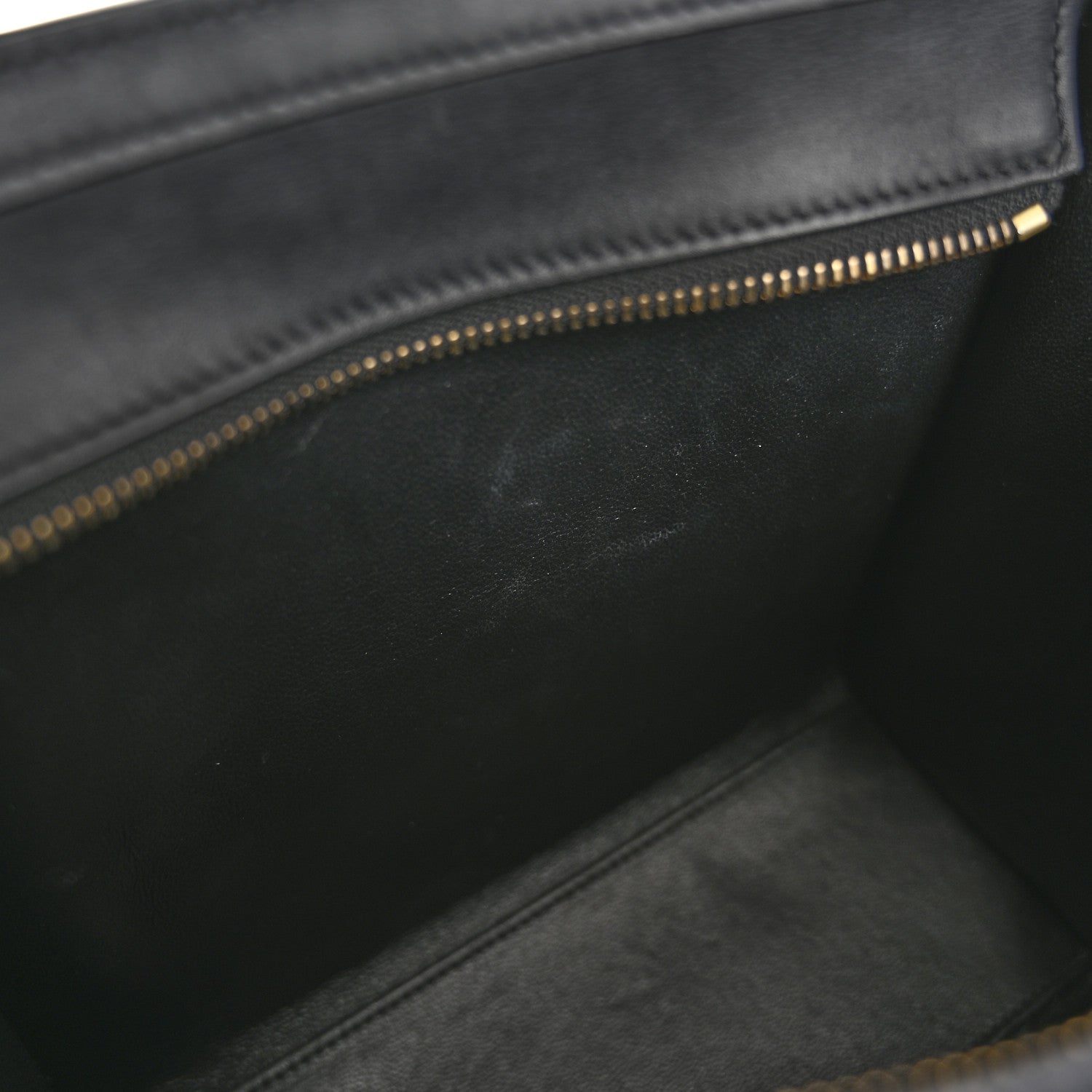 Celine Smooth Calfskin Nano Luggage Black 11 of 16