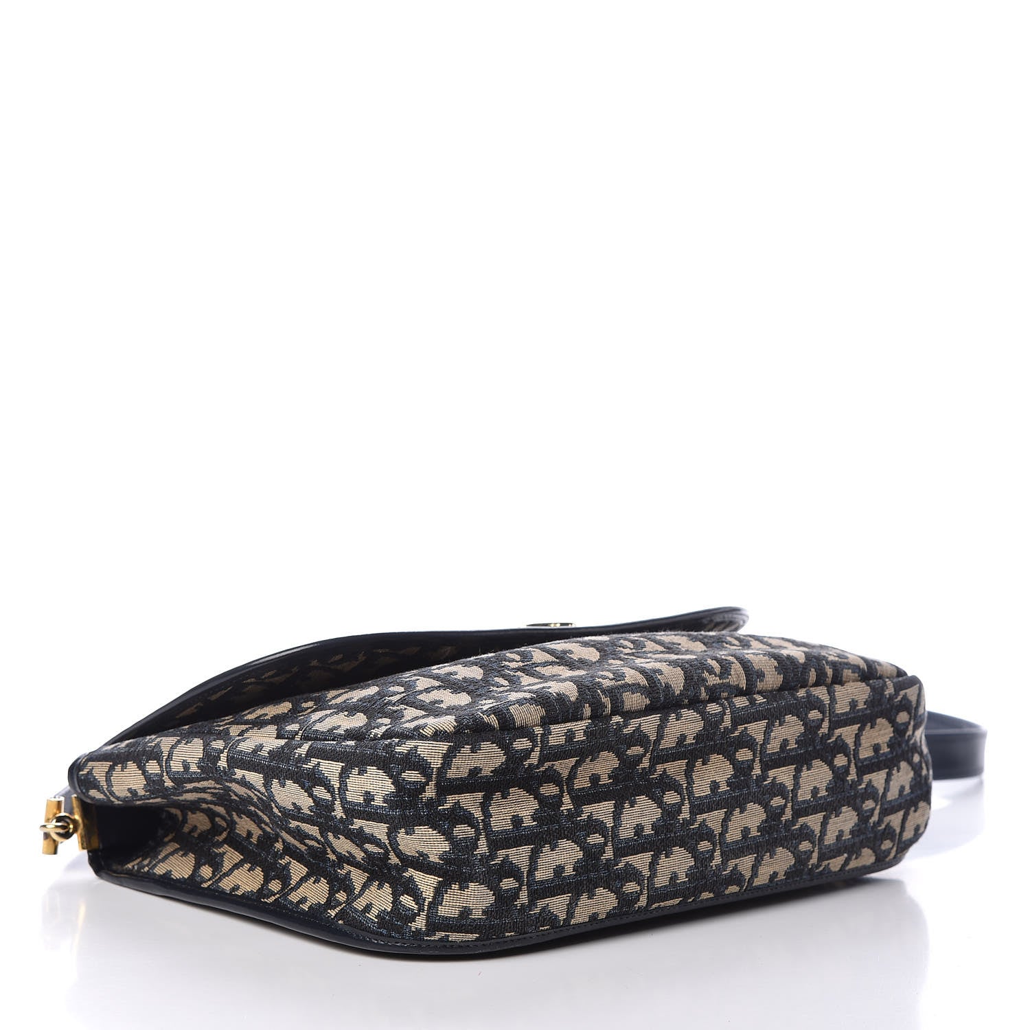 Christian Dior Monogram Flap Navy Blue 4 of 16