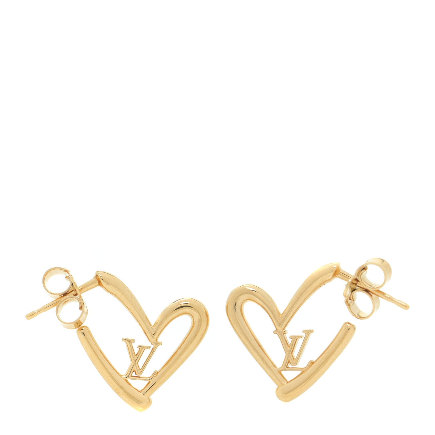 Fall In Love Heart Earrings PM Gold