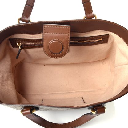 Gucci Soft GG Supreme Monogram Small Crossbody Tote Beige Cuir 6 of 11
