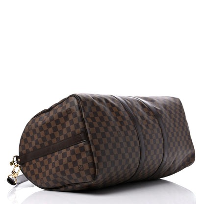 Louis Vuitton Damier Ebene Keepall Bandouliere 55 3 of 11