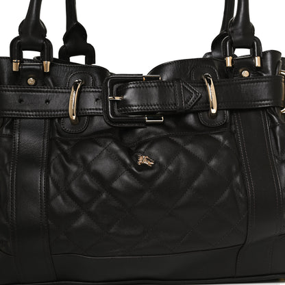 Burberry Calfskin Quilted Beaton Satchel Dark Brown 7 of 10