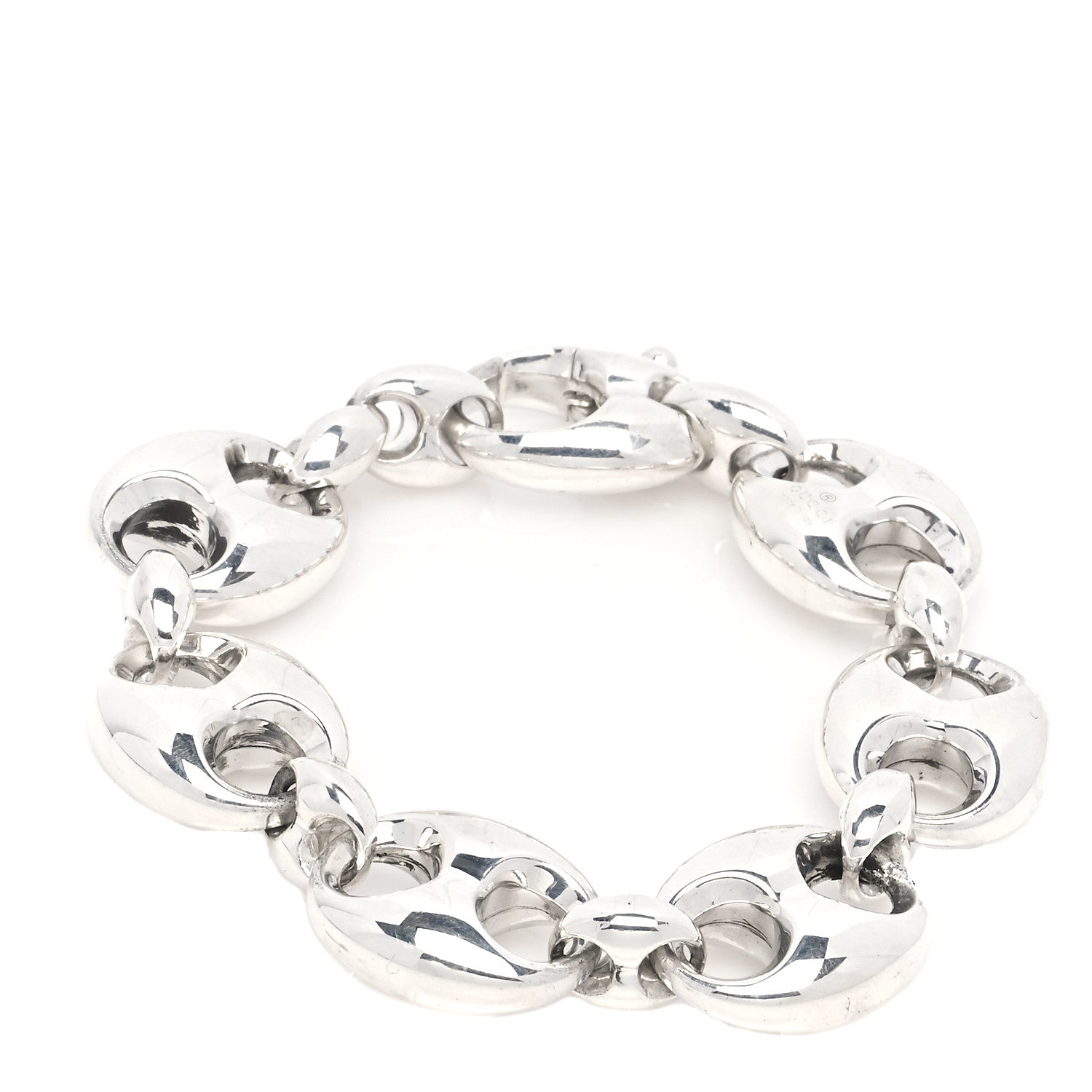 Gucci Sterling Silver Marina Chain Link Bracelet 1 of 5