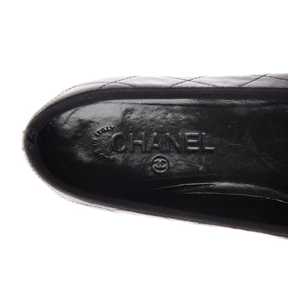Chanel Lambskin Quilted Cambon Ballerina Flats 40.5 Black 9 of 12