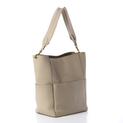 Celine Soft Grained Calfskin Sangle Bucket Bag Dune 2 of 8