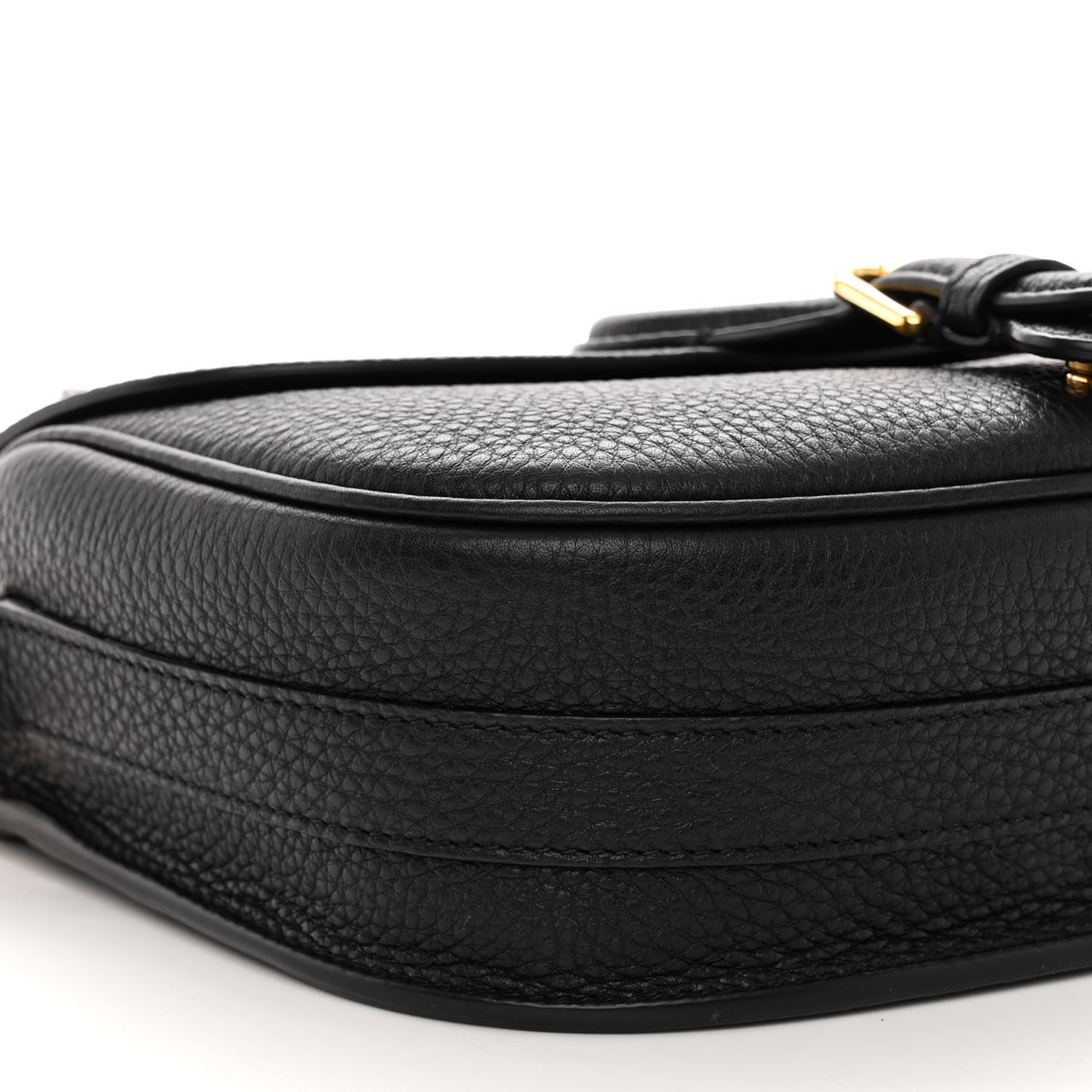 Grained Calfskin Medium Bobby Flap Black