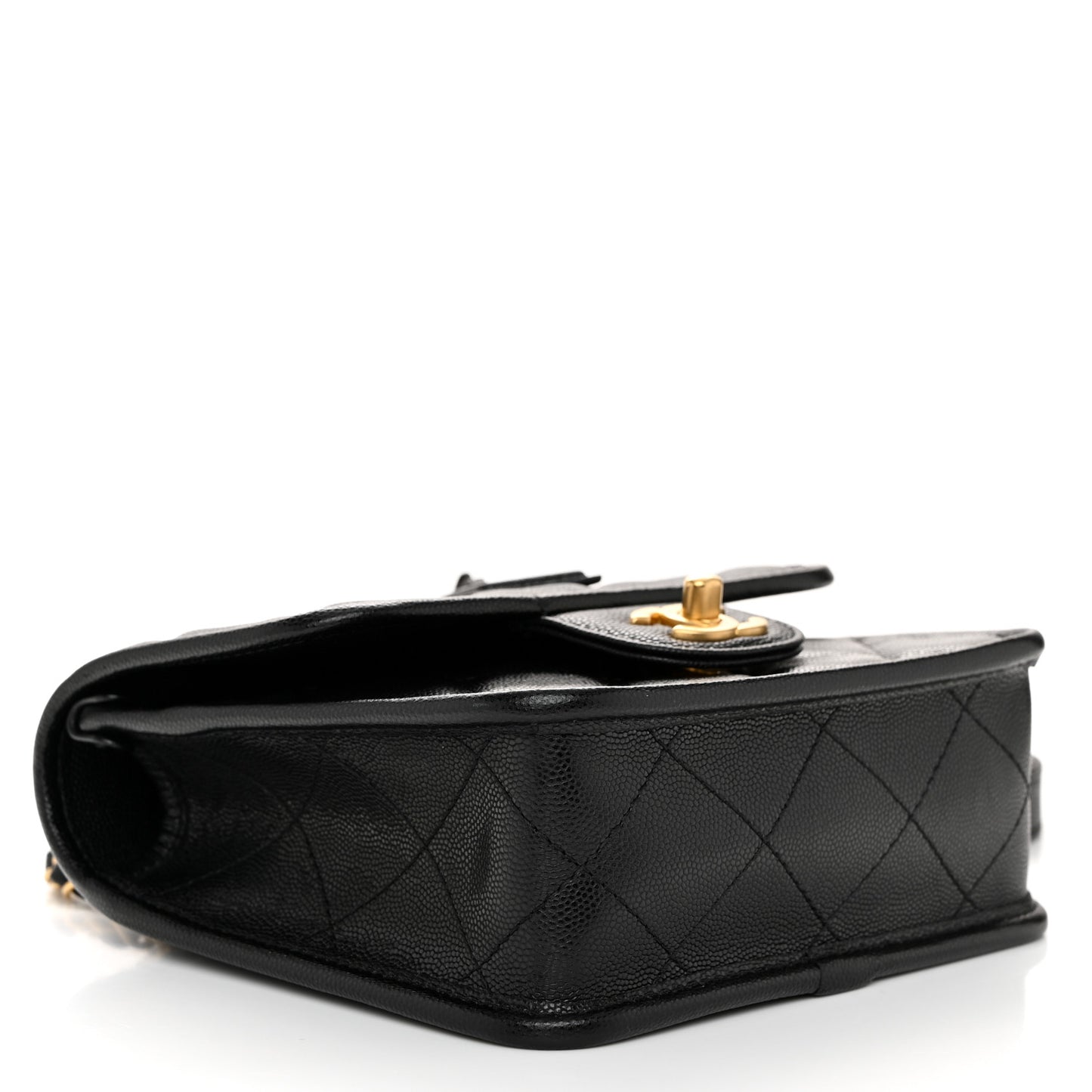 Caviar School Memory Mini Top Handle Flap Black
