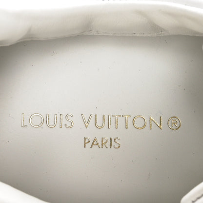 Louis Vuitton Calfskin Damier Azur Run Away Sneakers 38 White 8 of 9
