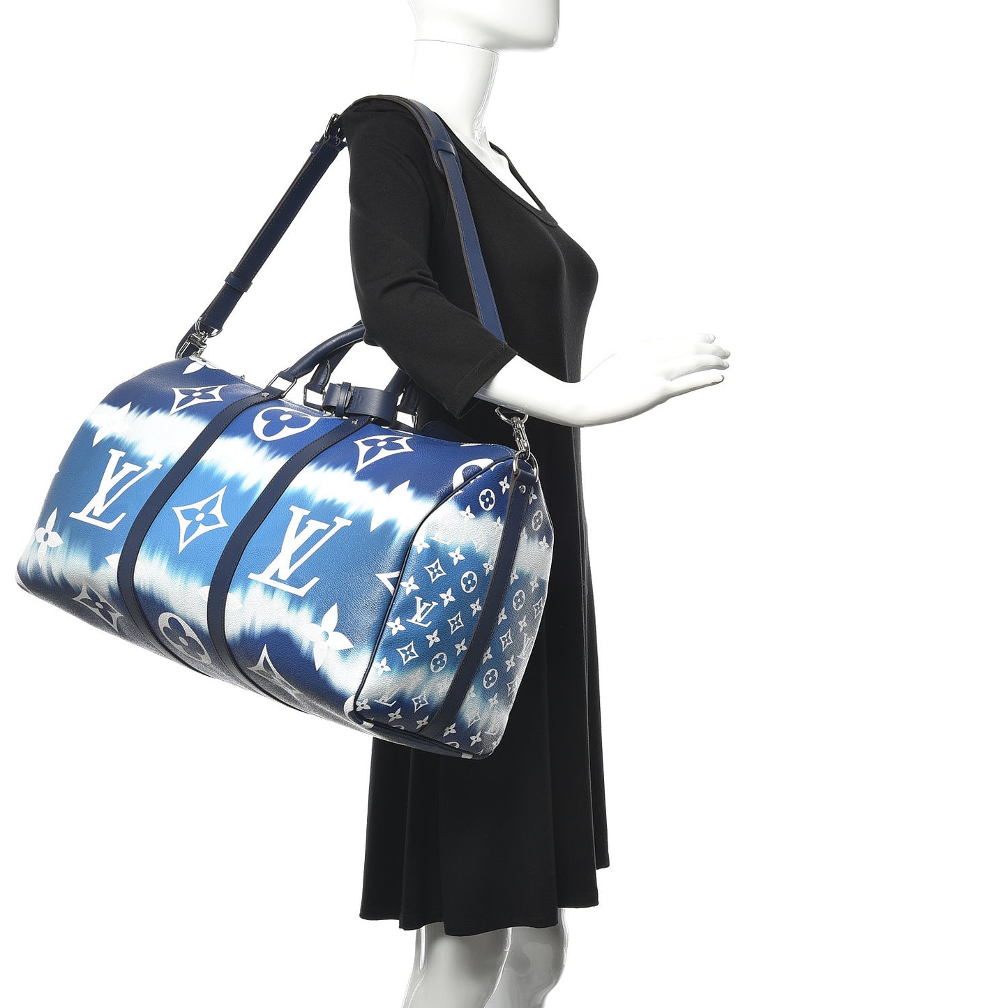 Monogram Escale Keepall Bandouliere 50 Blue