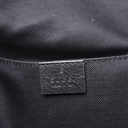 Gucci Fluffy Calfskin Mesh Nylon Medium Morpheus Double Buckle Backpack Black 7 of 9