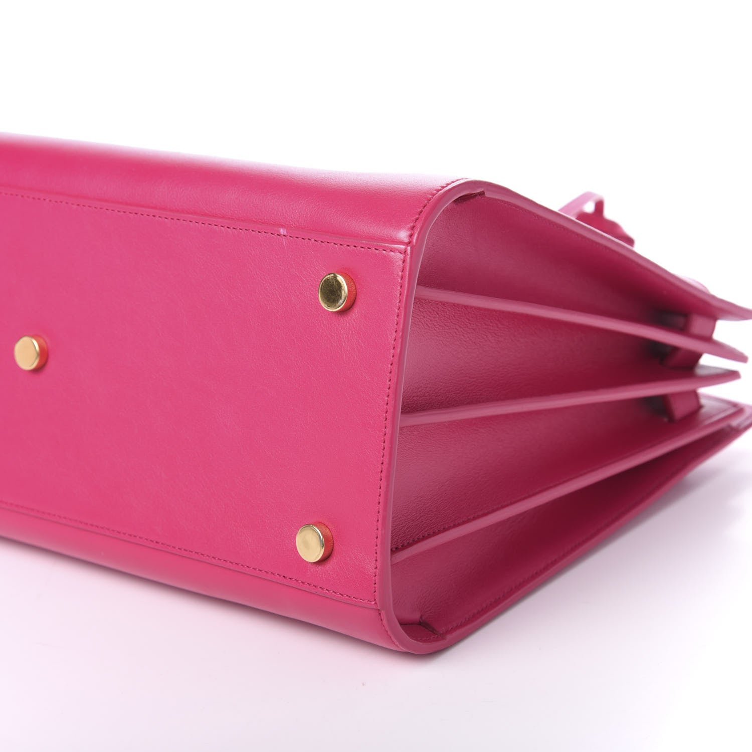 Saint Laurent Calfskin Small Sac De Jour Lipstick Fuchsia 7 of 9