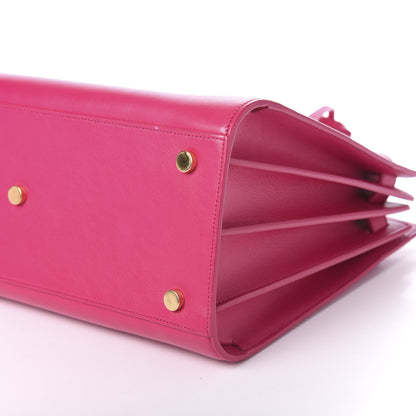 Saint Laurent Calfskin Small Sac De Jour Lipstick Fuchsia 7 of 9