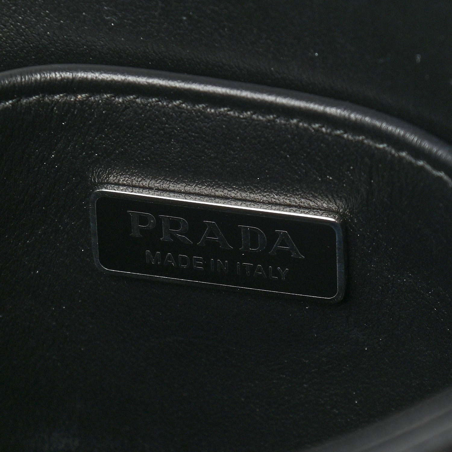 Prada Spazzolato Cleo Flap Shoulder Bag Black 5 of 9