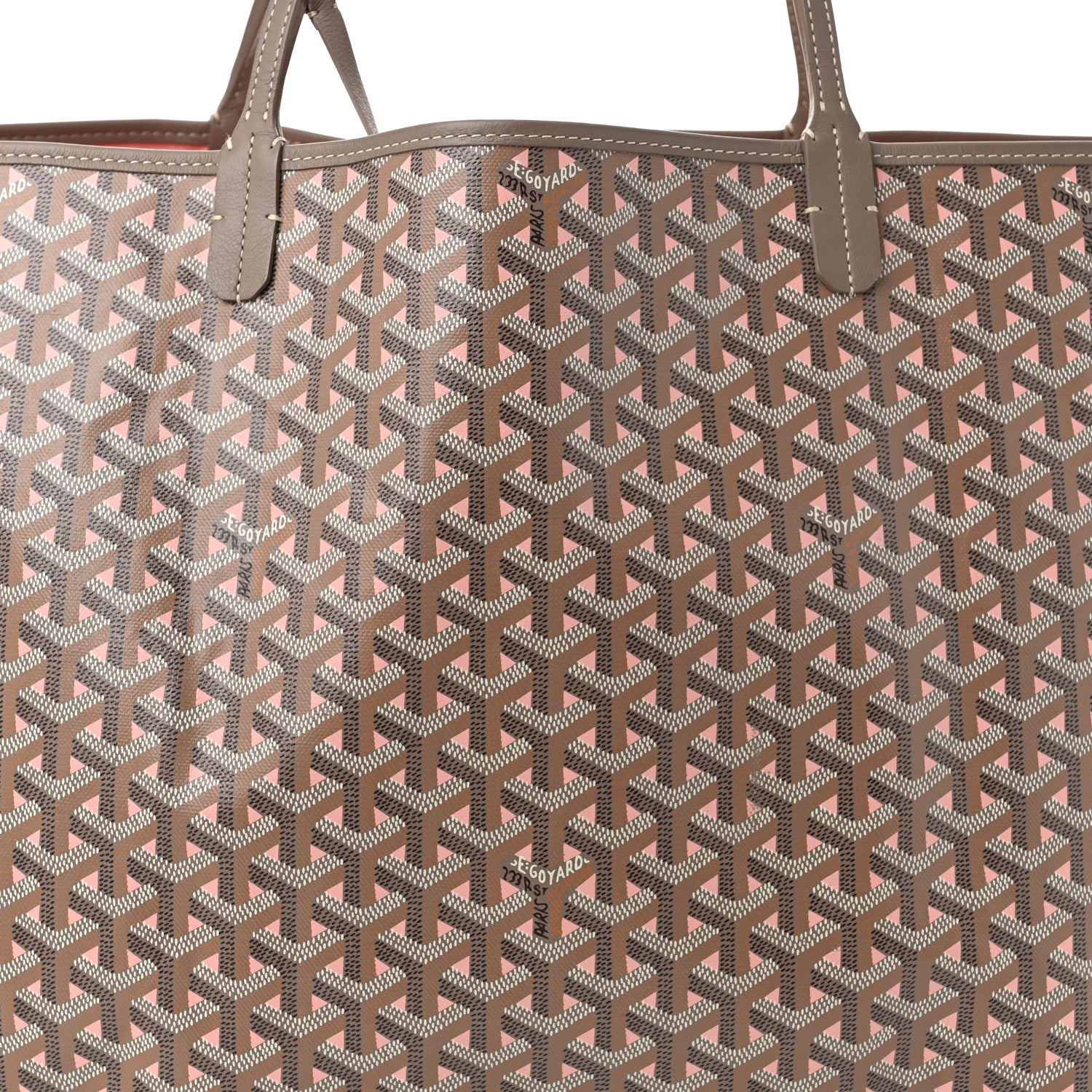 Goyard Goyardine Saint Louis Claire Voie GM Grege Powder Pink 9 of 11