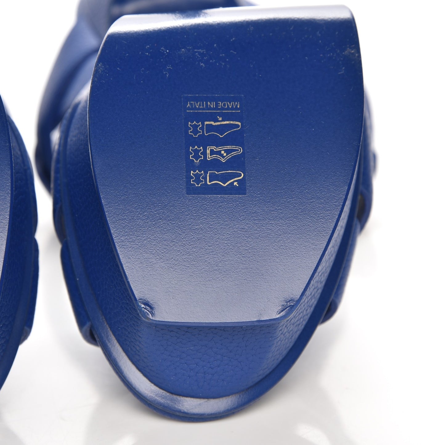 Calfskin Tribute 105 Platform Sandals 35 Royal Blue