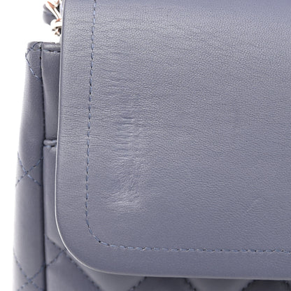 Chanel Lambskin Quilted Maxi Double Flap Light Purple 13 of 14