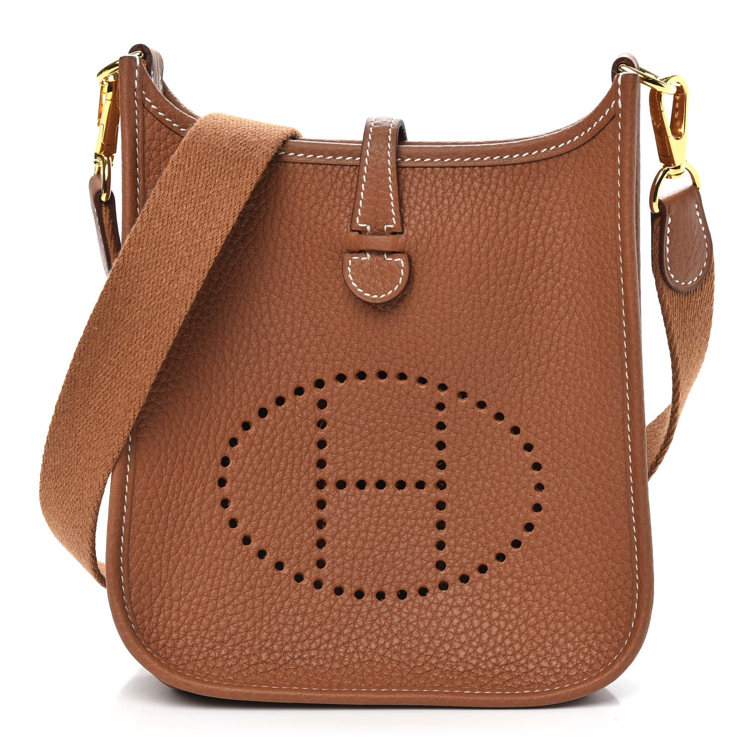 Hermes Taurillon Clemence Evelyne TPM Gold 1 of 11