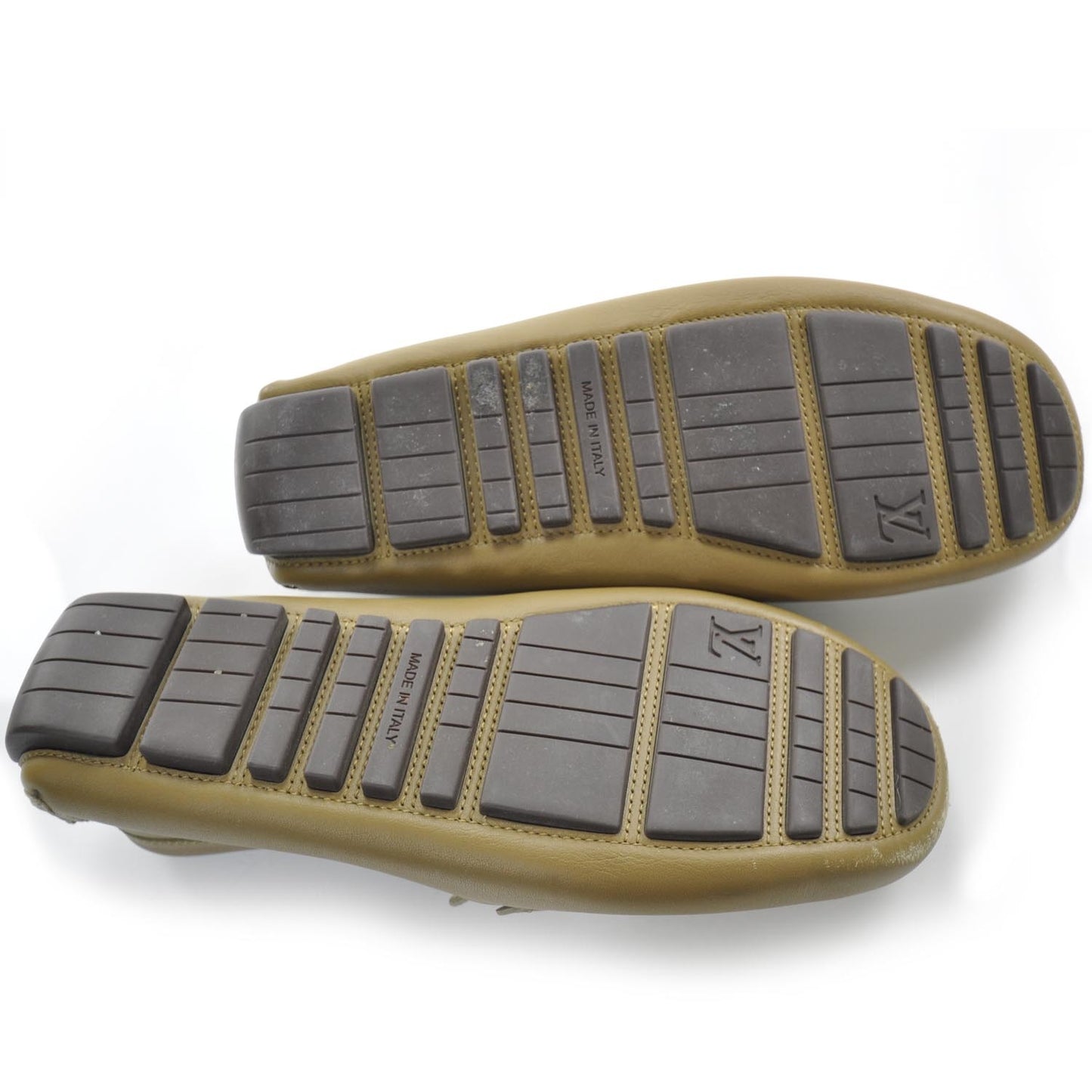 Mens Leather Zen Driving Loafers 6 Dark Beige