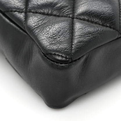 Chanel Lambskin Quilted Flap Waist Belt Bag 75 30 Black 16 of 19