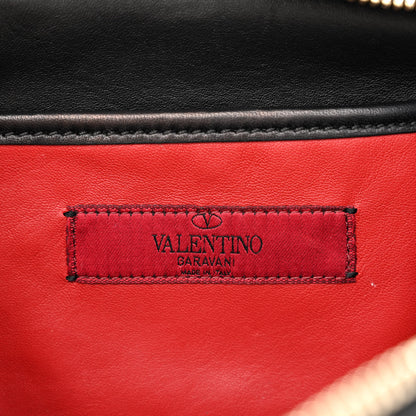 Valentino Garavani Nappa Rockstud Spike Double Zip Camera Crossbody Bag Black 7 of 11