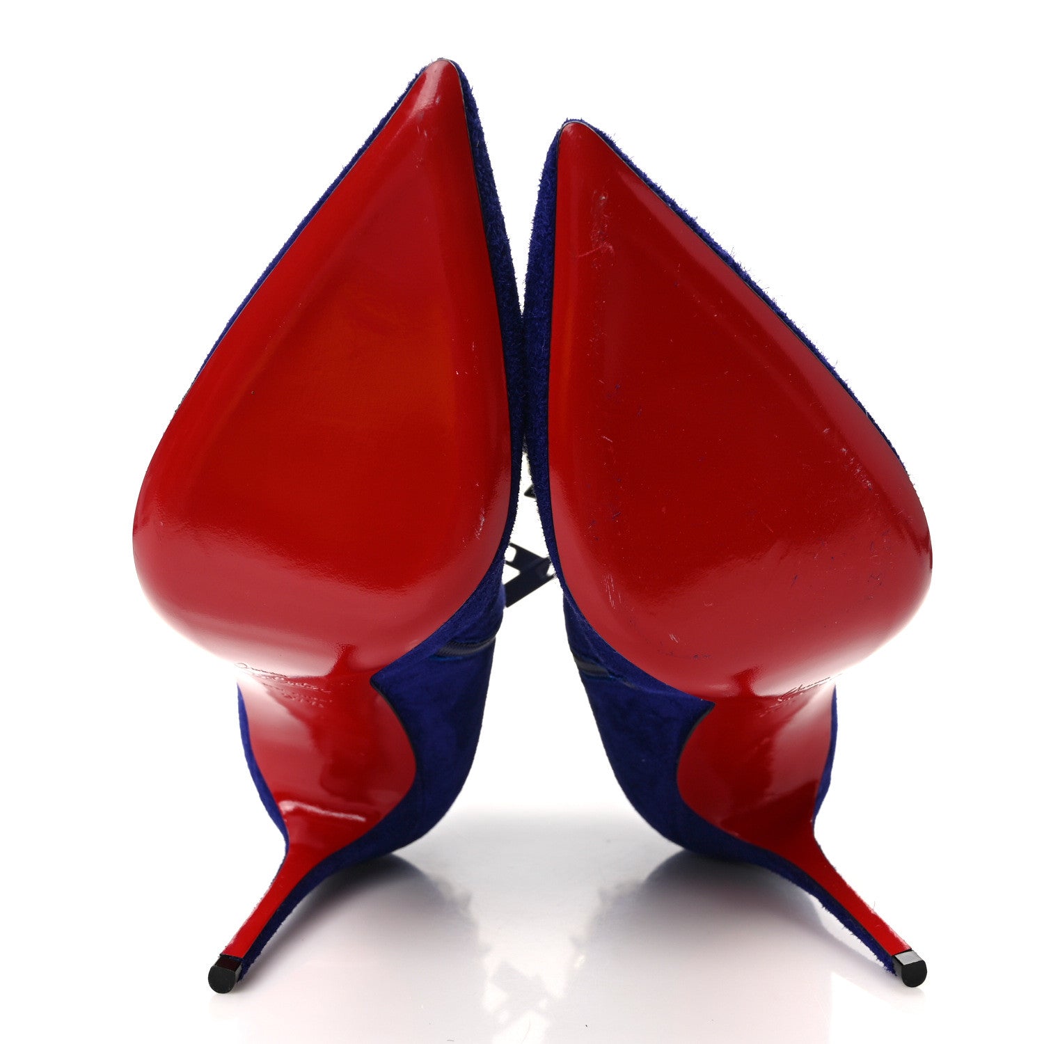 Christian Louboutin Suede Booty Chain 100 Ankle Boots 37.5 Night 5 of 9