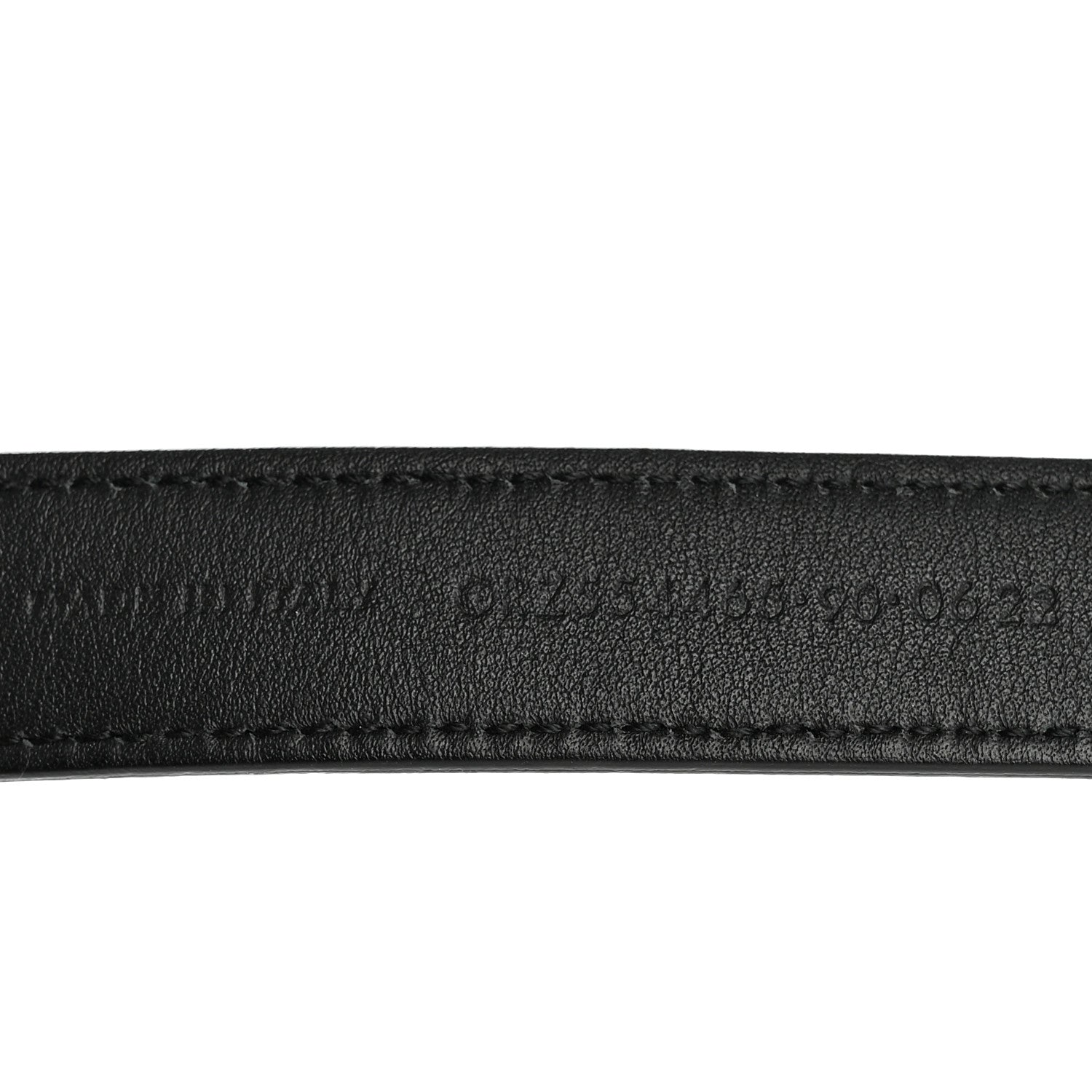 Saint Laurent Smooth Calfskin Monogram Square Buckle Belt 90 Black 4 of 7