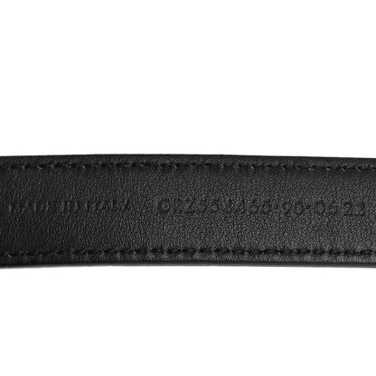 Saint Laurent Smooth Calfskin Monogram Square Buckle Belt 90 Black 4 of 7