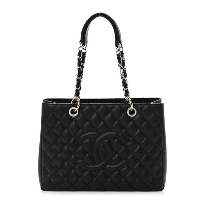 Chanel Caviar Quilted Grand Shopping Tote GST Black 1 of 14