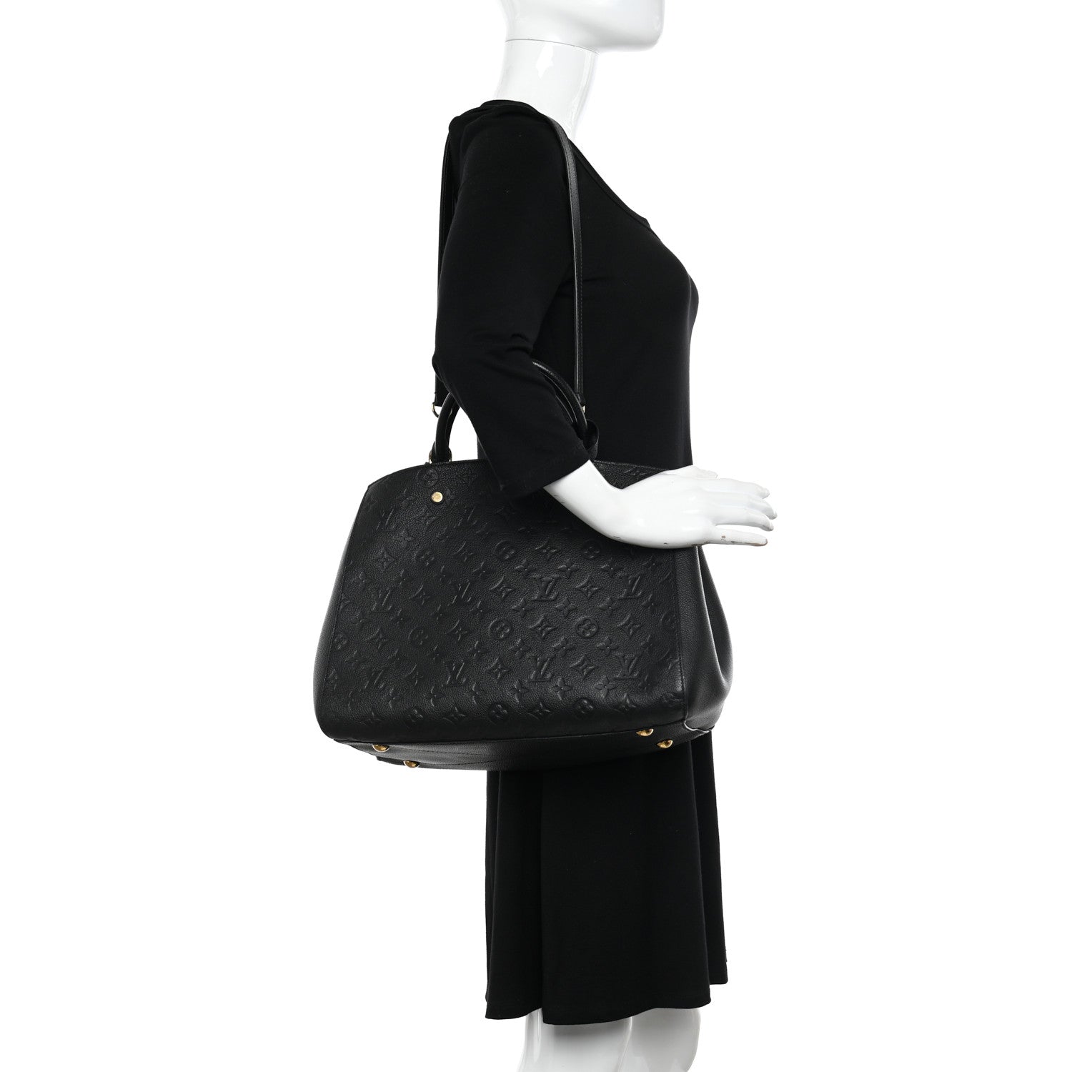 Louis Vuitton Empreinte Montaigne GM Black 2 of 10