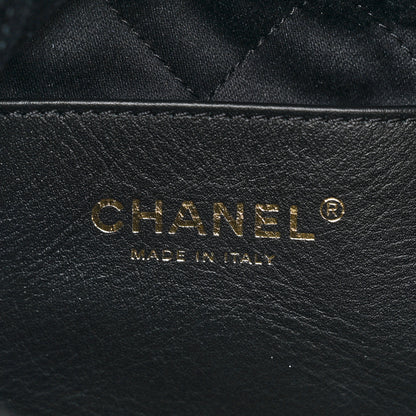 Chanel Shiny Crumpled Calfskin Quilted Pearl Mini Chanel 22 Black 6 of 10