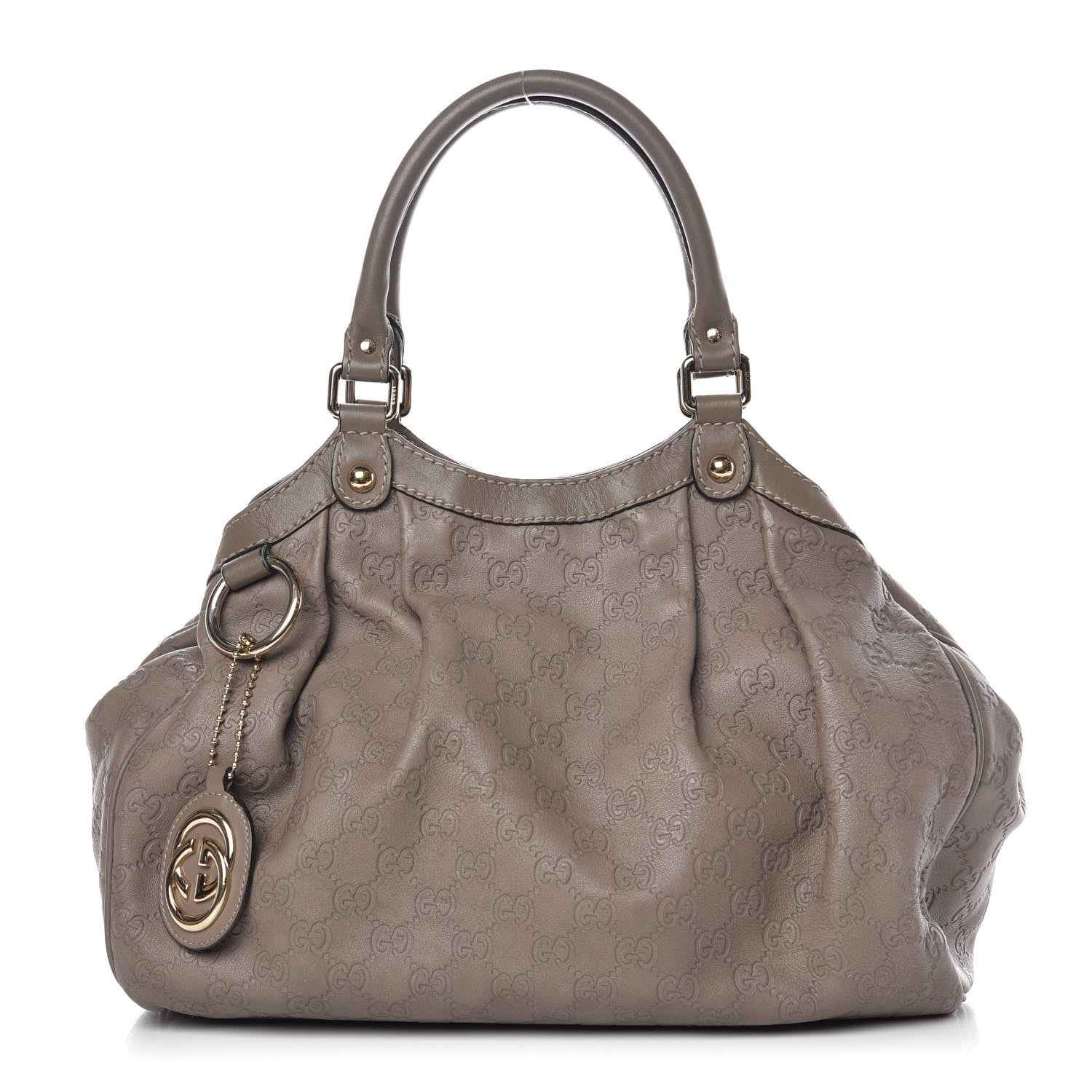 Gucci Guccissima Medium Sukey Tote Taupe 1 of 14
